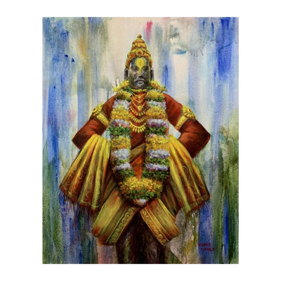 Lord Vitthala - Avatar Of Vishnu | Acrylic On Canvas | By Kishore Kawad