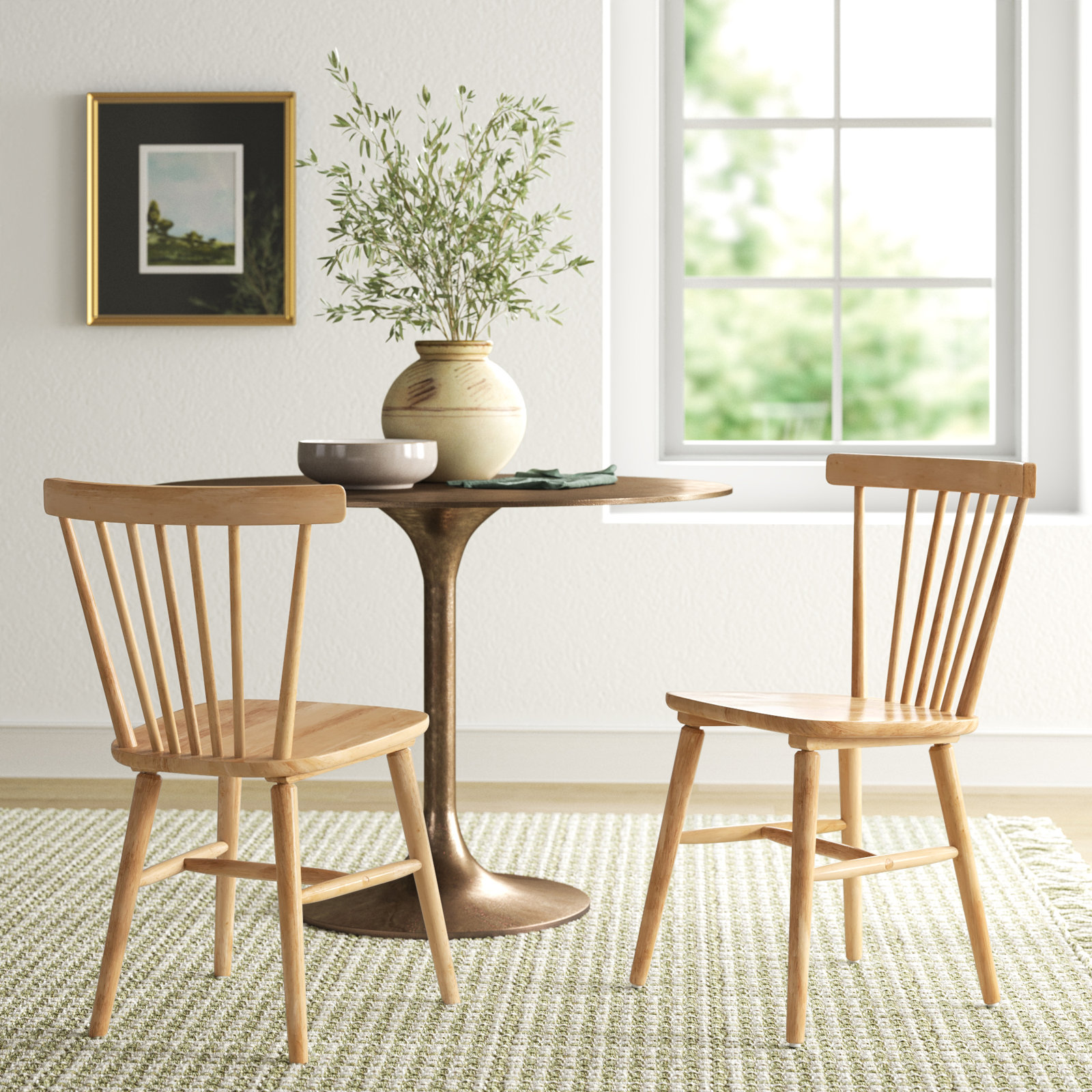 Antoya Solid Wood Dining Chair, Natural