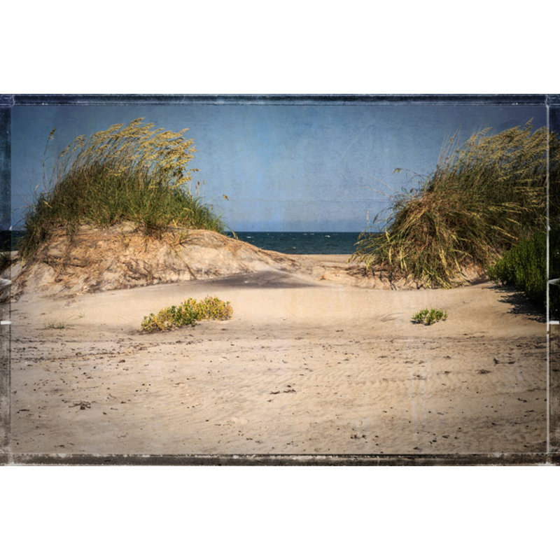 «Summer 2020 Pea Island Sand Dunes», impression sur toile par Lillis Werder, Cadre simple gris, H 28 po x l 40 po