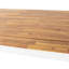 Table moderne en bois avec panneaux à lattes - l 71,46 po x P 30,02 po