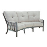 Santa Fe Ultra High Back Crescent Sofa w/Two Side Pillows