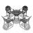 5-Piece Set Of Cast Aluminum Patio Furniture With  Cushions,Multi-Functional-1604301803-1580834893
