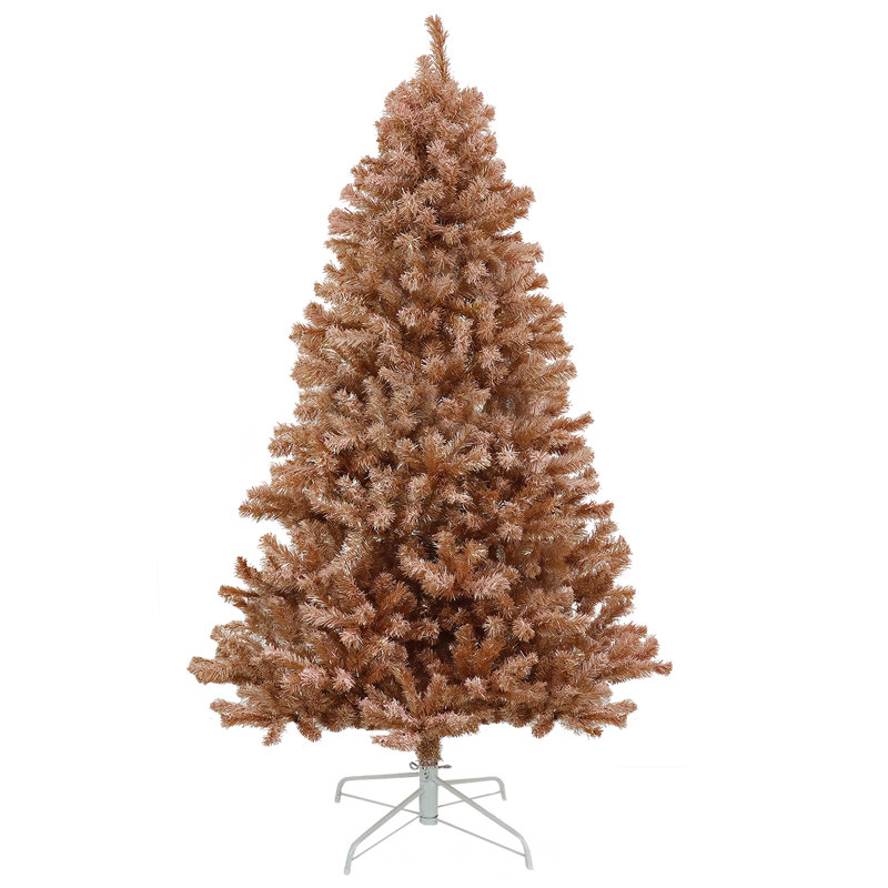 7 pi. Arbre floqué rose en PVC
