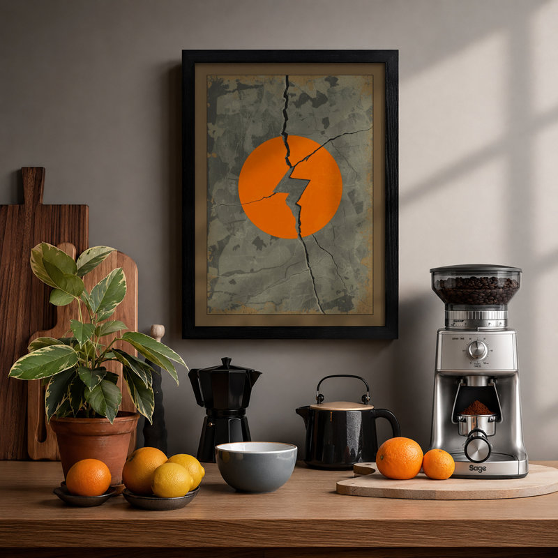 Figure In Motion Geometric - Print, A2 - 59.4 x 42.0 cm, Black