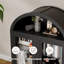 Armoire de cuisine autoportante moderne 67 po à 4 portes avec portes supérieures en verre trempé et tablettes réglables-86408743