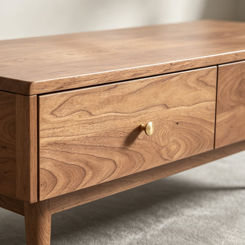 Nordic style wood coffee table