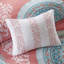 Édredon pour grand lit - médaillon corail, bordures brodées, literie confortable avec imprimé médaillon de draps, taies décoratives-120953426-120953421