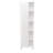 Corner Cabinet Womppi, Five Open Shelves, Single Door, White Finish-1895481562-1895481554