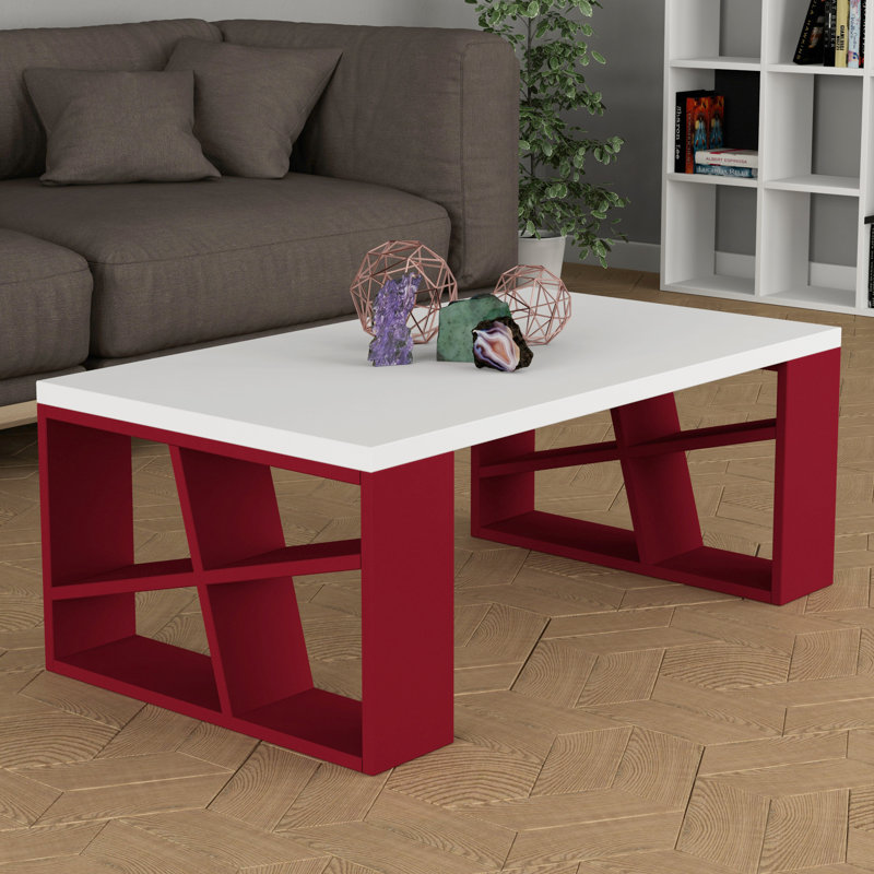 Aislin Coffee Table, Burgundy