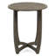 Table rustique en bois gris de 27,5 po pour un usage domestique avec