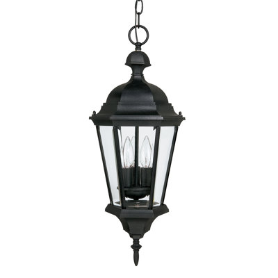Lanterne suspendue d'extérieur 3 lumières Carriage House