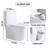 Small Compact One Piece Toilet Dual Flush
