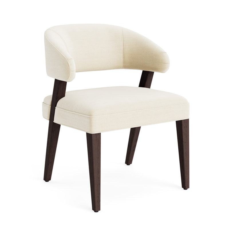 Keane Dining Chair, Performance Linen - Cream, Java