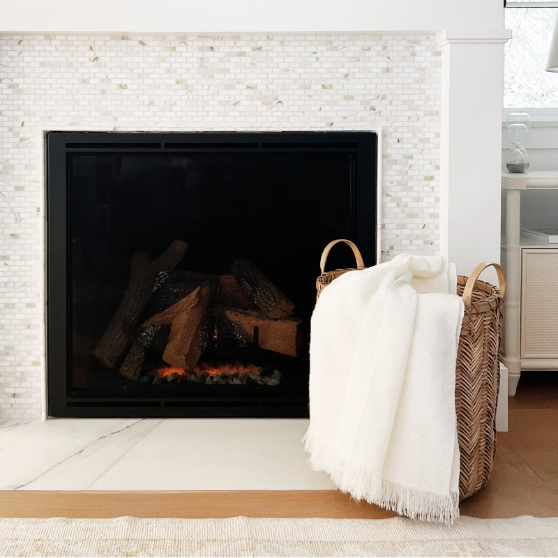 Hand Woven Blanket, Cream