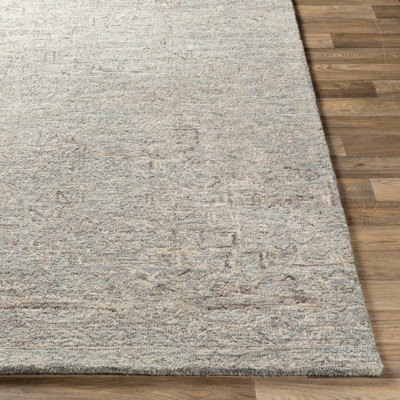 Kiser Hand Tufted Wool Indoor Rug, Rectangle 2' x 3'
