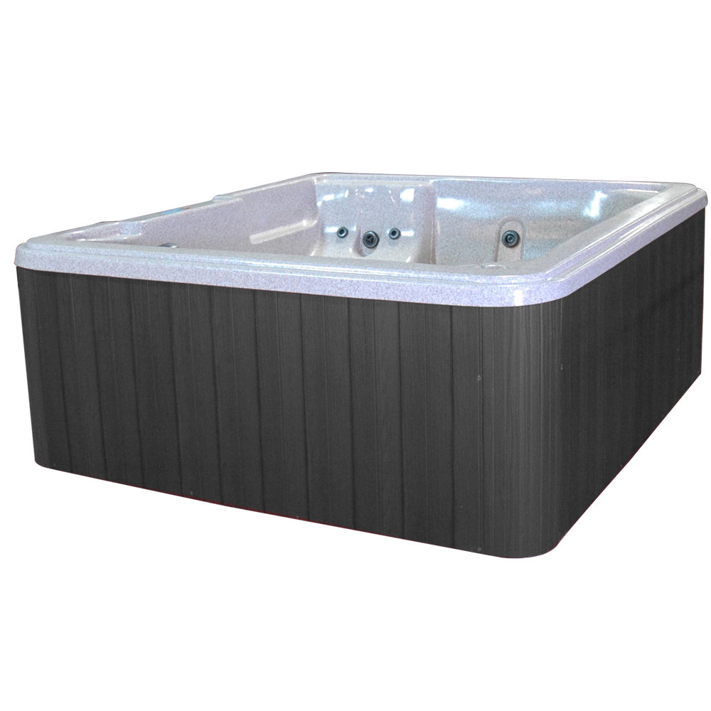 USA Spas Bahama 5-Person Acrylic Rectangular Plug And Play Hot Tub with Ozonator in Gray USA Spas Interior 