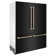 ZLINE 60" Autograph Edition 32.2 cu. ft. Built-in 4-Door French Door Refrigerator