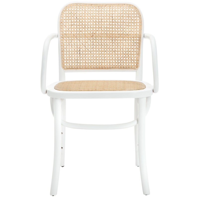 Sarianna 18.1'' H Beech Armchair, White
