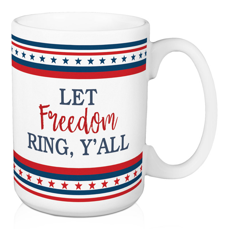Grande tasse à café let freedom ring y’all Frisina