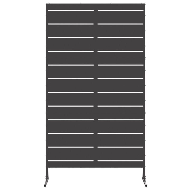 Steel Fence Panel Steel Medium Durable, Black