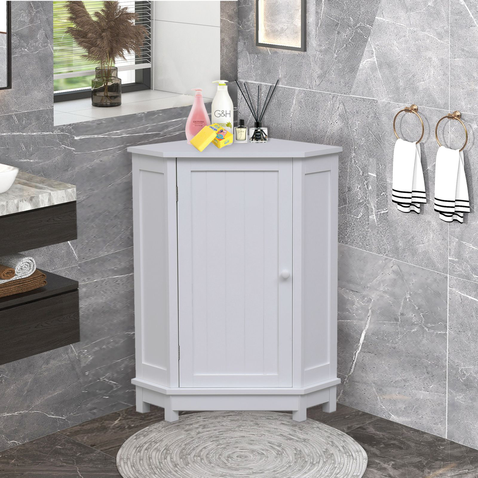 Red Barrel Studio 31.5'''' Tall 1 Door Corner Accent Bedroom