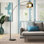  Lampe sur pied arquée 67 "