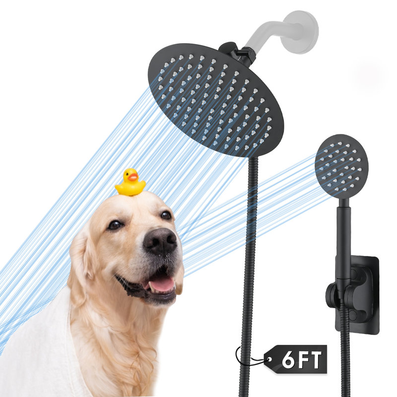 Dual Shower Head 2.5 GPM GPM, Matte Black