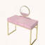 Bureau de coiffeuse avec miroir et plateau à bijoux