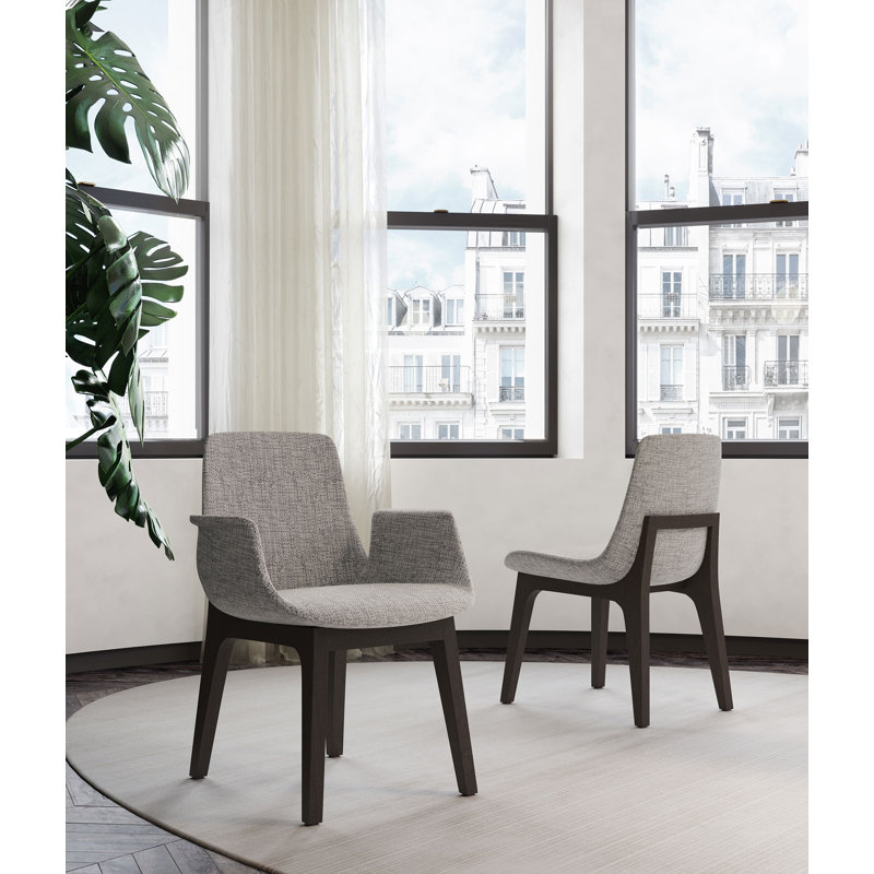 Tawanda Waiting Room Chair with Wood Frame, Gibraltar