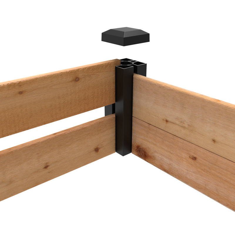 Haven Natural Cedar Raised Garden Bed, 7" H x 89.38" W x 46" D