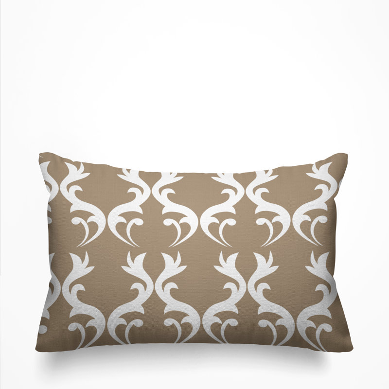 Housse et insert de coussin d'extérieur Galton, Latte