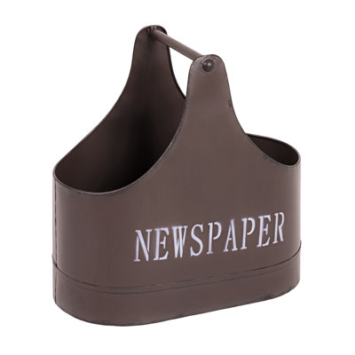 Edgar Metal Free Standing Magazine Rack