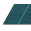 Tapis abstrait en laine bleu sarcelle-1082375150