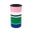 Stainless Steel Can Beverage Sleeve, Ocean Stripe