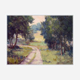 John Beard Collection''s Around The Bench On Giclee Canvas Hand Embellished Art