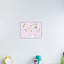 Carte du monde avec des enfants, rose clair - impression-60025443-60025444