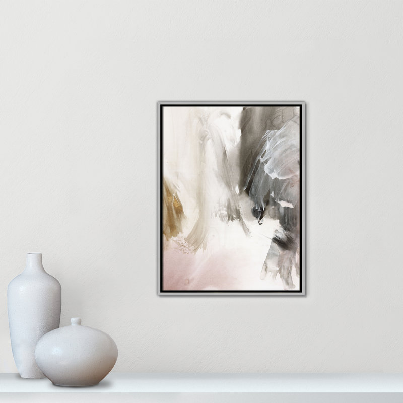 «Stratifié I» par Casa Fine Arts, H 25,5 po x l 19,5 po, Argent