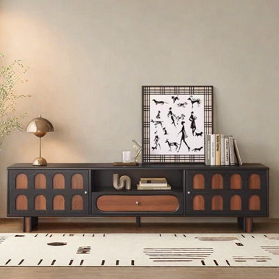 Retro colour contrast design sense TV cabinet