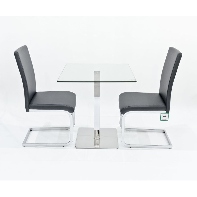 Derose 2 - Person Dining Set, Black