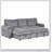 U_STYLE Upholstery Sleeper Sectional Sofa With Storage Bags And 2 Cup Holders  On Arms-479354430