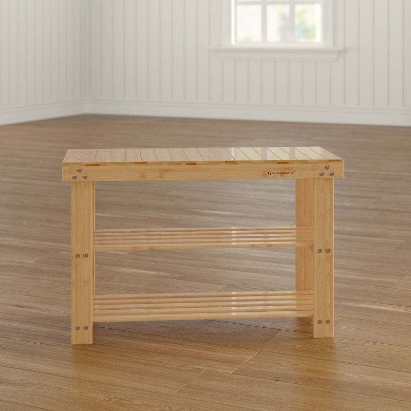 Picazo Solid Wood Storage Bench