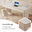 Bureau rectangulaire en granit blanc 55,12 po-130095985
