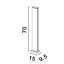 Black Integrated LED Metal Bollard Light