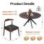 Table ronde en bois 47,2 po Crossroads-1725556404