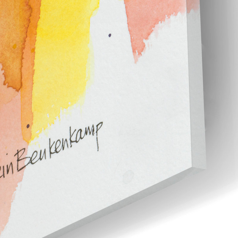 «Bright Bouquet» par Annelein Beukenkamp, art mural en verre acrylique, H 12 po x l 12 po x P 0,13 po