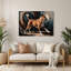 «Dogs Tosa», art mural en métal noir-711948127