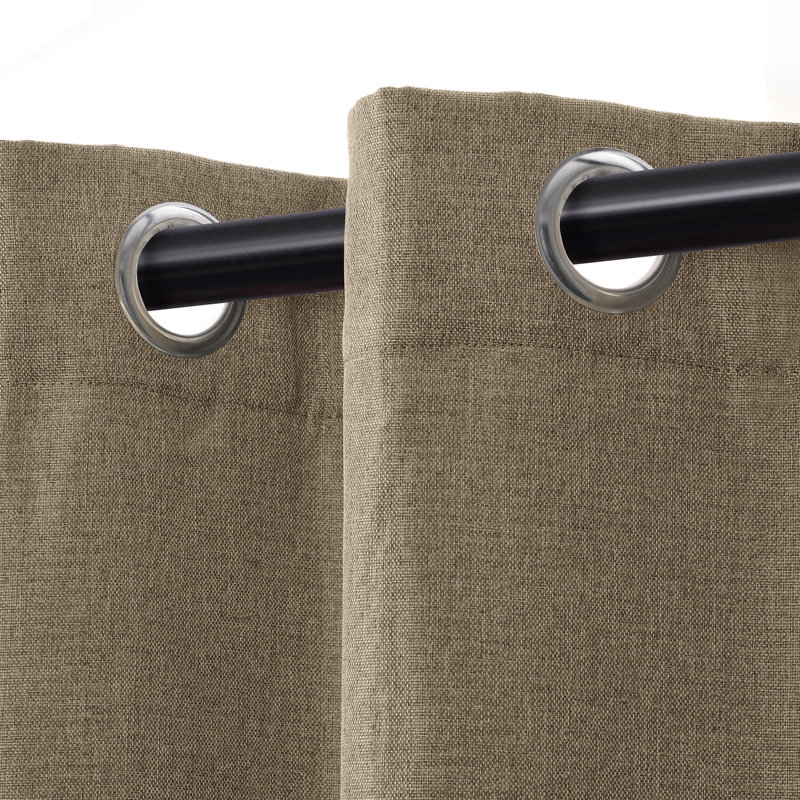 Panneau de rideau obscurcissant 100% polyester, L 52 po x L 96 po, Coriandre