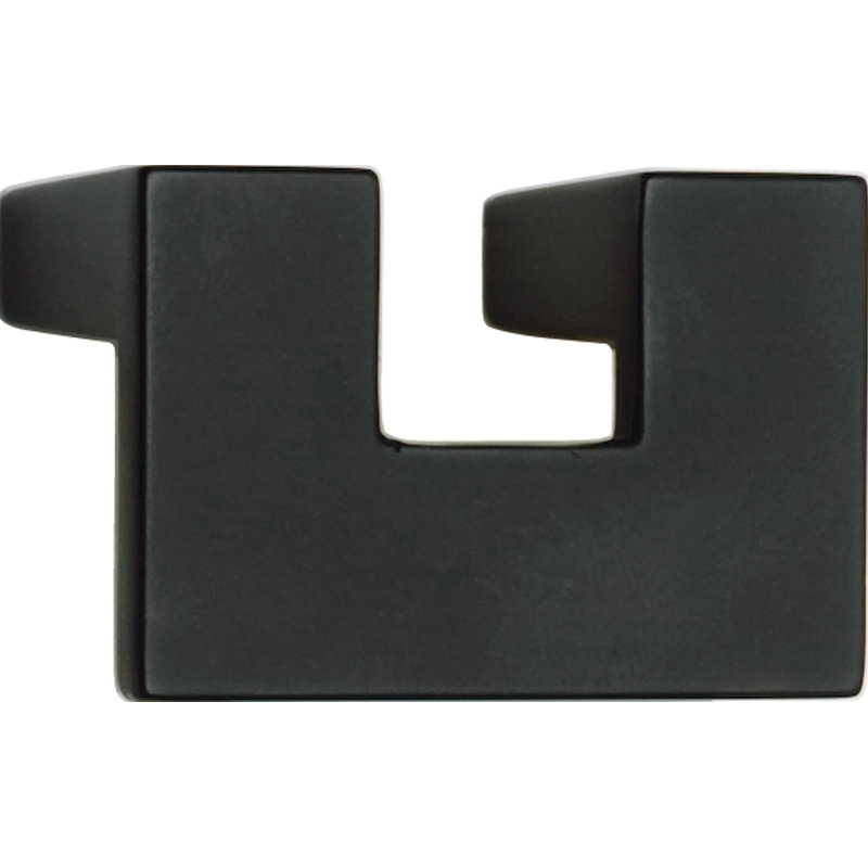 Matte Black Square Designer Bar Pull with Mounting Hardware