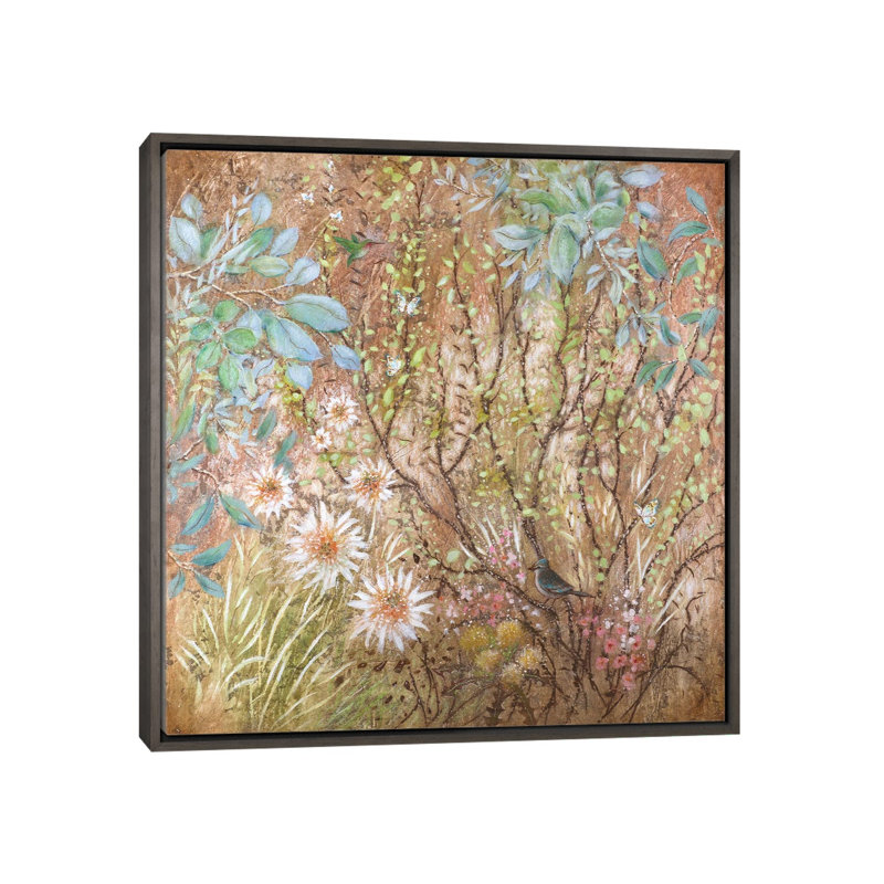 «Tangled Delight», reproduction d'art sur toile encadrée, 37" x 37", Framed Canvas, Grey