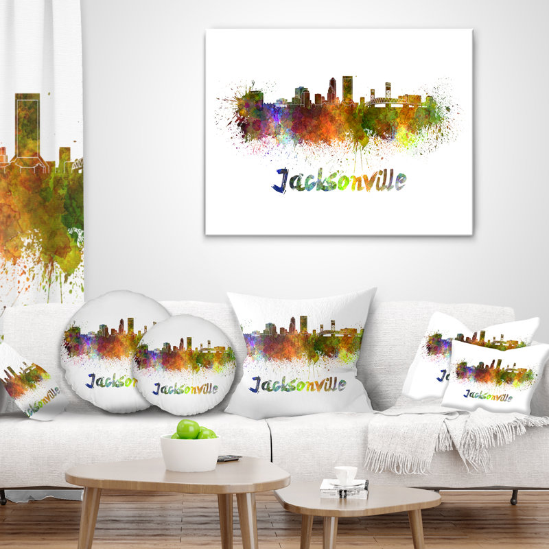 Coussin lombaire cityscape jacksonville horizon